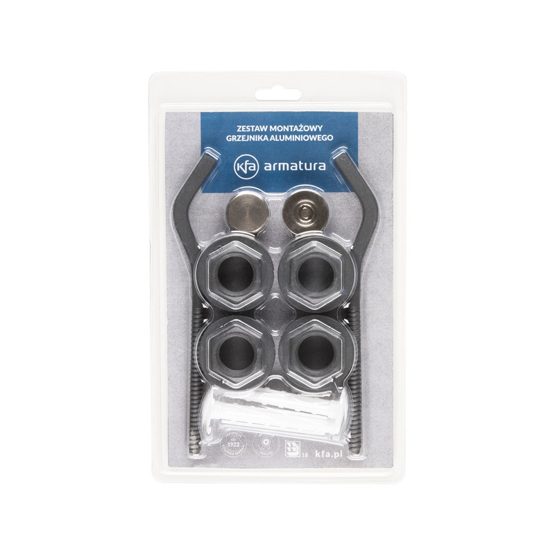 Zestaw korków grzejnikowych kpl. GRAFITOWY